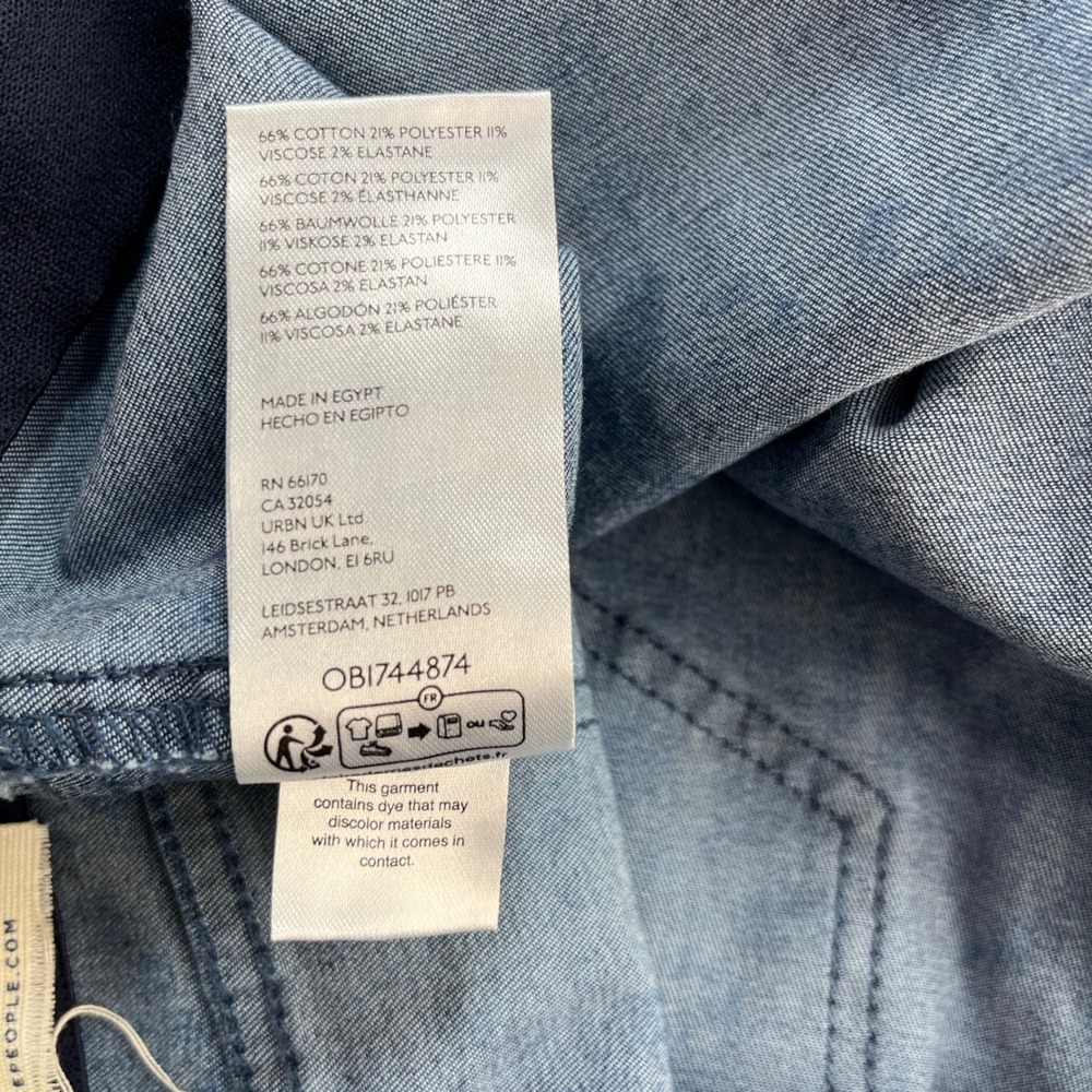 We The Free Blue Floral Denim Flare Jeans - Picture 13 of 15